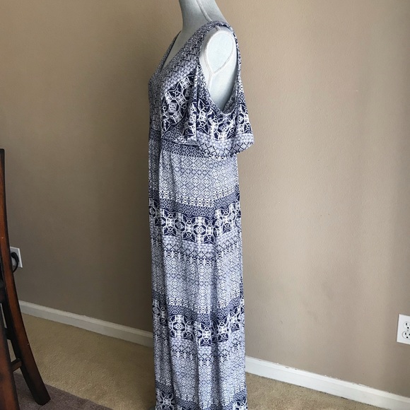 Jessica Simpson Maternity Maxi Dress Boho XL - Picture 3 of 10